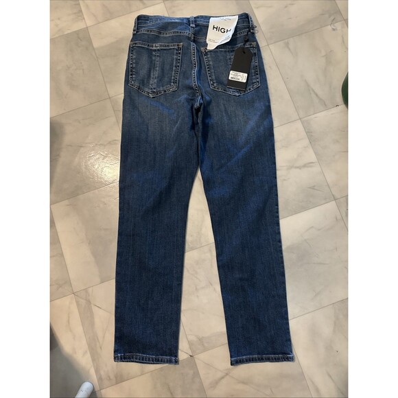 RAG & BONE NINA HIGH RISE Ankle Cigarette Jeans IN JASPER WOMEN'S SIZE 25 - Picture 2 of 3